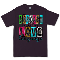 Plum sarcasm is my love language Premium Tee - Zillion Design Studio