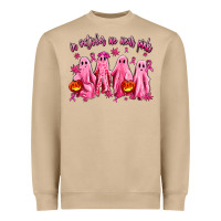 Mushroom in october we wear pink ghosts Heavyweight Sweatshirt - AdoDesignShop