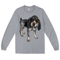 Heather Grey bluetick coonhound Long Sleeve Tee - LillyAllenDesigns