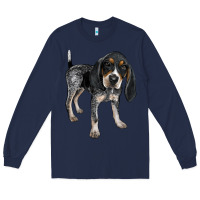 Navy bluetick coonhound Long Sleeve Tee - LillyAllenDesigns