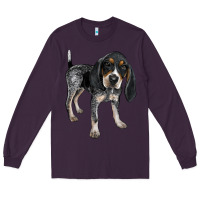 Plum bluetick coonhound Long Sleeve Tee - LillyAllenDesigns