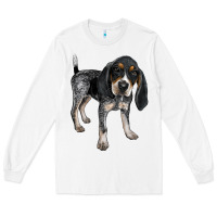 White bluetick coonhound Long Sleeve Tee - LillyAllenDesigns
