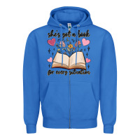 True Royal she's got a book for every situation Zipper Hoodie - MaliasSmallBusiness