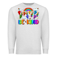 Oatmeal Heather name celebrate kindness and diversity Premium Sweatshirt - LillyAllenDesigns