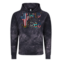 Cloud Black wild and free Vintage Hoodie - CowhideDigitalArt