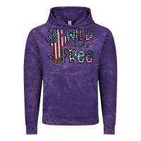 Cloud Purple wild and free Vintage Hoodie - CowhideDigitalArt