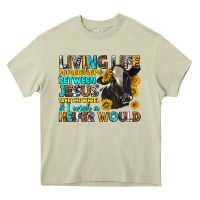Mossy living life somewhere between jesus Heavy Core Tee - texasbilliewilder