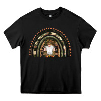 Black camouflage gnomes rainbow Heavy Core Tee - Artiststas