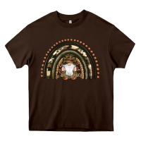 Chocolate Brown camouflage gnomes rainbow Heavy Core Tee - Artiststas