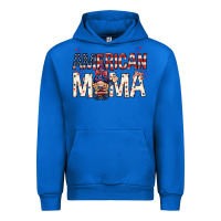 Cobalt American mama with gnome Mother's Day Urban Hoodie - HowdyJamesFarm