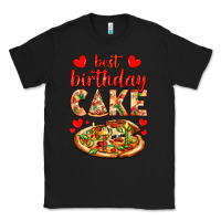 Black best birthday cake pizza Classic Tee - AdoDesignShop