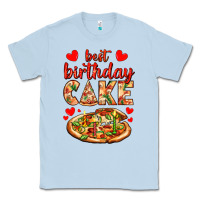 Dusty Blue best birthday cake pizza Classic Tee - AdoDesignShop