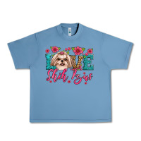 Pebble Blue love shih tzus Urban Heavy Tee - JahusDesignShop