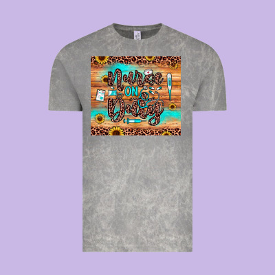 Nurse On Duty Vintage Tee Designed By Jahusdesignshop