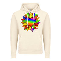 Vintage Artic lgbtq color heart and sunflower Vintage Hoodie - HRA Design Shop