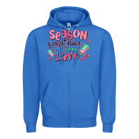 True Royal season everything with love Zipper Hoodie - MaliasSmallBusiness