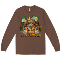 Chestnut easter egg hunter  rabbit rainbow Long Sleeve Tee - BarkalooDesign