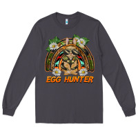 Smoke easter egg hunter  rabbit rainbow Long Sleeve Tee - BarkalooDesign