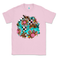 Bubblegum Pink race sunflower patches Classic Tee - AdoDesignShop