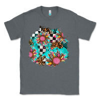 Charcoal Heather race sunflower patches Classic Tee - AdoDesignShop