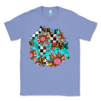 Colony Blue race sunflower patches Classic Tee - AdoDesignShop