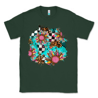 Sports Green race sunflower patches Classic Tee - AdoDesignShop