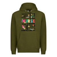 Army Green nurse word Premium Hoodie - JahusDesignShop