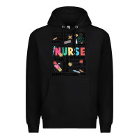 Black nurse word Premium Hoodie - JahusDesignShop