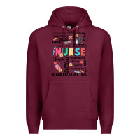 Burgundy nurse word Premium Hoodie - JahusDesignShop