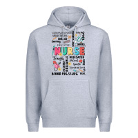 Heather Grey nurse word Premium Hoodie - JahusDesignShop