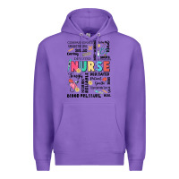 Purple nurse word Premium Hoodie - JahusDesignShop