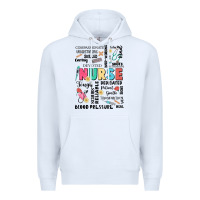White nurse word Premium Hoodie - JahusDesignShop