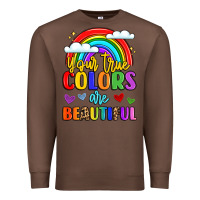 Chestnut name vibrant positivity rainbow art Premium Sweatshirt - LillyAllenDesigns