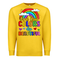 Lemon name vibrant positivity rainbow art Premium Sweatshirt - LillyAllenDesigns
