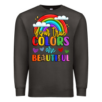 Smoke name vibrant positivity rainbow art Premium Sweatshirt - LillyAllenDesigns
