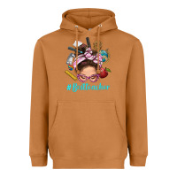 Meerkat Best Teacher Messy Bun Bbs Heavyweight Hoodie - BundleAndBundleShop