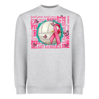 Heather Grey pink out breast cancer volleyballs Heavyweight Sweatshirt - AdoDesignShop