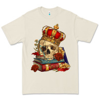 Bone Skull With Crown Premium Tee - RanaPortraitStore
