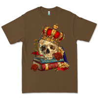 Cacao Skull With Crown Premium Tee - RanaPortraitStore