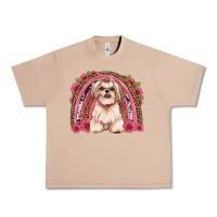 Burro shih tzu floral rainbow Urban Heavy Tee - JahusDesignShop