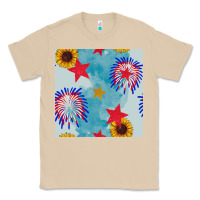 Mushroom patriotic fireworks and sunflower Classic Tee - BundleAndBundleShop