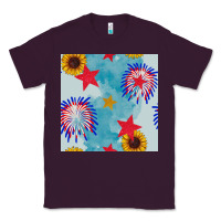 Plum patriotic fireworks and sunflower Classic Tee - BundleAndBundleShop