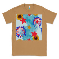 Toasted Coconut patriotic fireworks and sunflower Classic Tee - BundleAndBundleShop