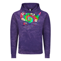 Cloud Purple lgbtq america map Vintage Hoodie - HRA Design Shop