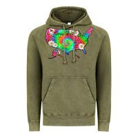 Vintage Olive lgbtq america map Vintage Hoodie - HRA Design Shop
