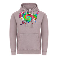 Vintage Zinc lgbtq america map Vintage Hoodie - HRA Design Shop