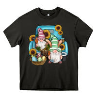Asphalt Easter Gnomes Egg Sunflowers Truck Heavy Core Tee - RanaPortraitStore