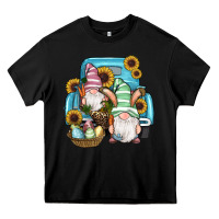 Black Easter Gnomes Egg Sunflowers Truck Heavy Core Tee - RanaPortraitStore