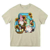 Mossy Easter Gnomes Egg Sunflowers Truck Heavy Core Tee - RanaPortraitStore