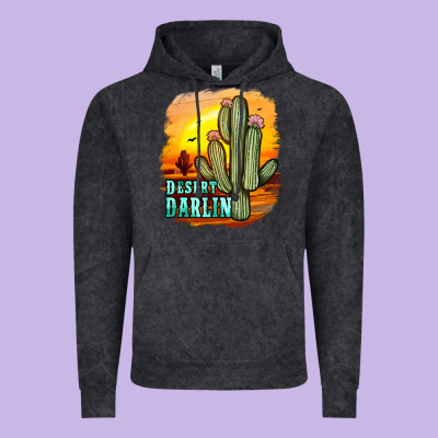 Desert Darlin' Vintage Hoodie Designed By Jahusdesignshop